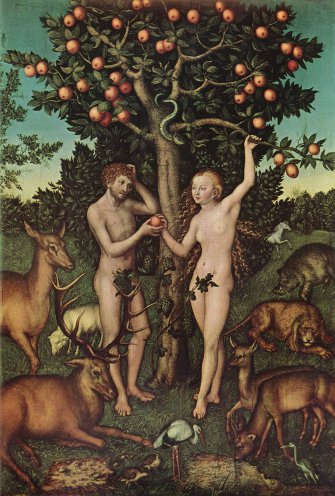 Adam and Eve, Lucas Cranach (the picture painted at time when story of the game Kingdom Come: Deliverance takes place)