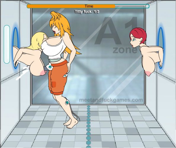 Первый уровень порнографической флеш-игры Diva Mizuki Portal