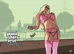 Полуголая стриптизерша из игры GTA: San Andreas