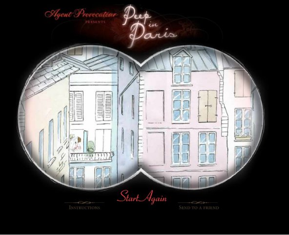 Парижские окна, эротическая флеш-игра Peep in Paris
