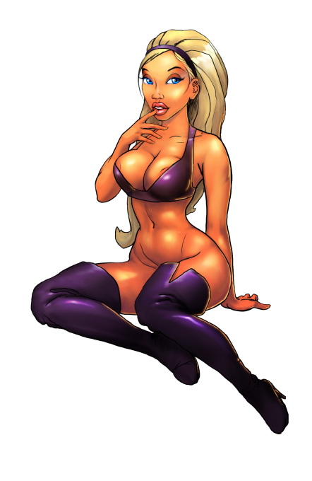 Эротический рисунок Лулы, протагонистки игры Lula 3D