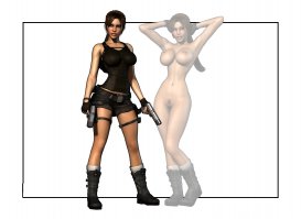 Голая Крофт (Tomb Raider Legend)