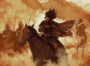 Вариация на тему игры Mount & Blade: девушка на лошади