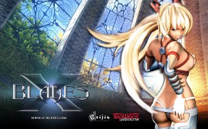 Полуобнаженная главная героиня X-Blades — Аюми