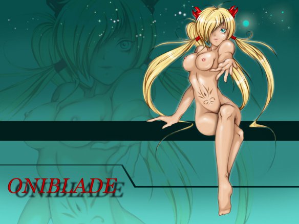 Обнаженная искательница приключений Аюми из игры X-Blades