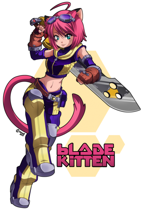 Героиня игры Blade Kitten — Кит Бэллард