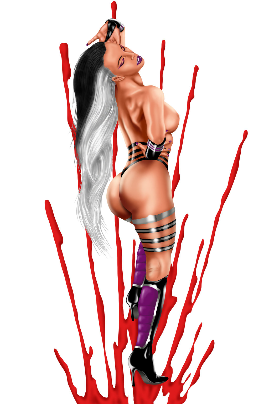 Эротическое фото Синдел по мотивам Mortal Kombat.