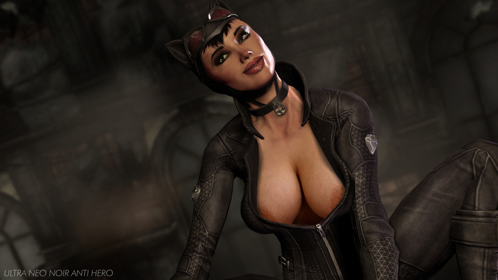 Обнаженная Женщина-кошка (Batman: Arkham City) .