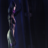 Голая Тали’Зора, одна из членов команды главного героя в игре Mass Effect 2