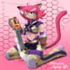 Отважная воительница, девушка-кошка из игры Blade Kitten