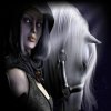 Девушка-воин и конь, по мотивам игры Mount & Blade