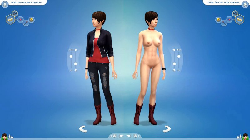 The Sims 4: Ада Вонг из серии игр resident Evil в одежде и без