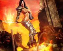 Обнаженная девушка-тамплиер (Hellgate: London) Обнаженная девушка-тамплиер (Hellgate: London)