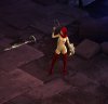 Обнаженная Охотница на демонов с красными волосами, персонаж игры Diablo III с nude-патчем