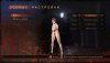 Обнаженная Клэр Редфилд, скриншот меню игры Resident Evil: Revelations 2 c nude-патчем